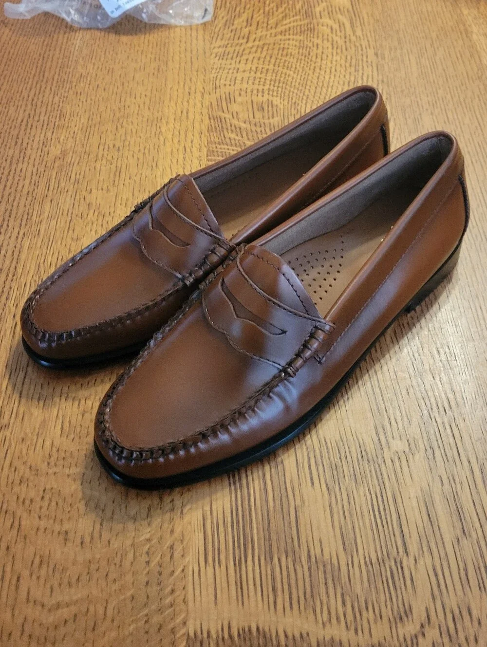 G. H Bass Weejuns Whitney Penny Loafers - Congac